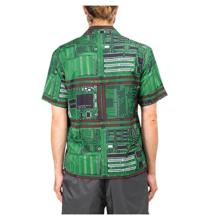 Pleasures Motherboard Rayon Shirt (Grün)