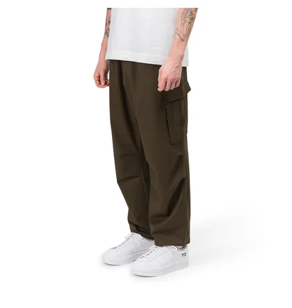 adidas Y-3 Classic Refined Wool Stretch Cargo Pants (Khaki)