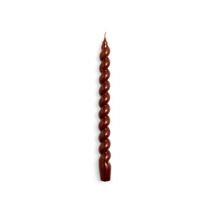 HAY Candle-Long Spiral (Braun)