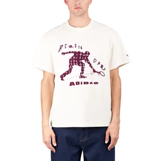 adidas x Brain Dead T-Shirt (Beige / Bordeaux)