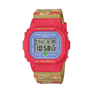 Casio x Super Mario G-Shock DW-5600SMB-4ER (Rot / Multi)