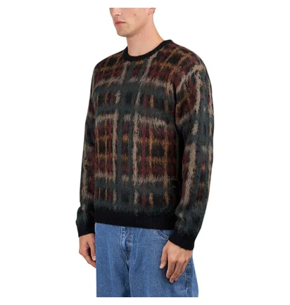 Dime Plaid Mohair Knit (Multi)