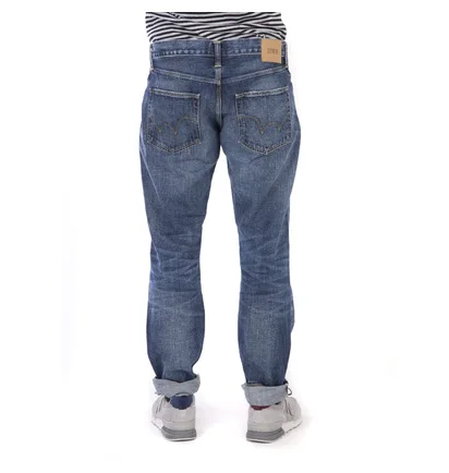 Edwin ED-55 Red Listed Selvage Denim Blue Contrast Clean Wash (Blau)