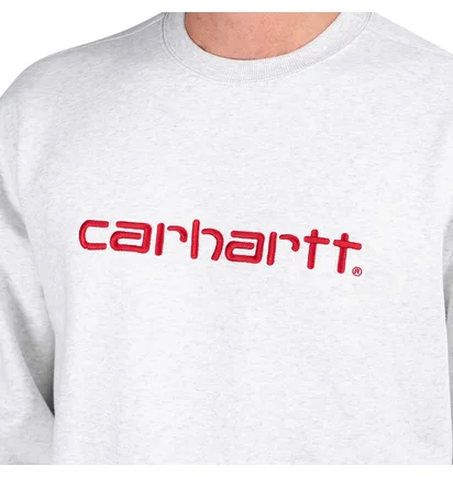 Carhartt WIP Carhartt Sweatshirt (Grau / Rot)