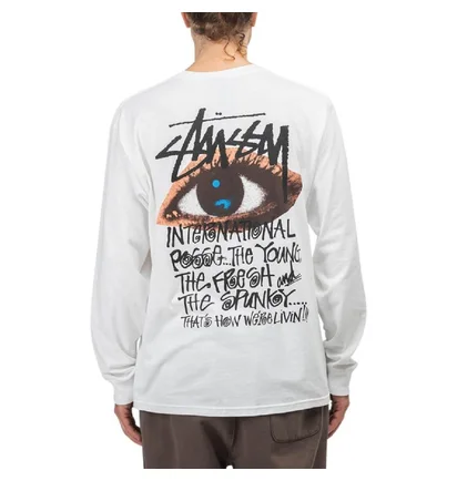 Stüssy Ocular Longsleeve (Weiß)