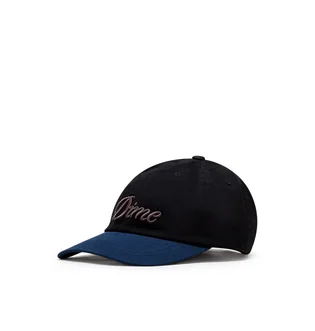 Dime Cursive Low Pro Cap (Schwarz / Blau)