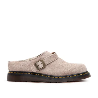 Dr. Martens Isham Faux Shearling Lined Suede Mules (Beige)