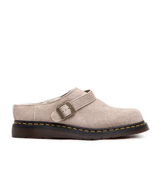 Dr. Martens Isham Faux Shearling Lined Suede Mules (Beige)