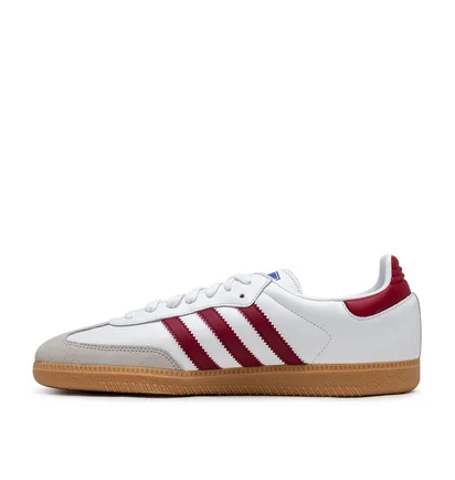 adidas Samba OG (Weiß / Dunkelrot)