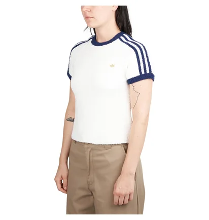adidas Knit T-Shirt (Weiß / Blau) – adidas text_image_alt 2