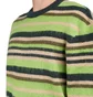 Metalwood Striped Mohair Knit Sweater (Multi)