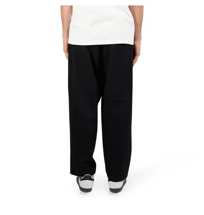 Metalwood Elastic Waist Baggy Pant (Schwarz)