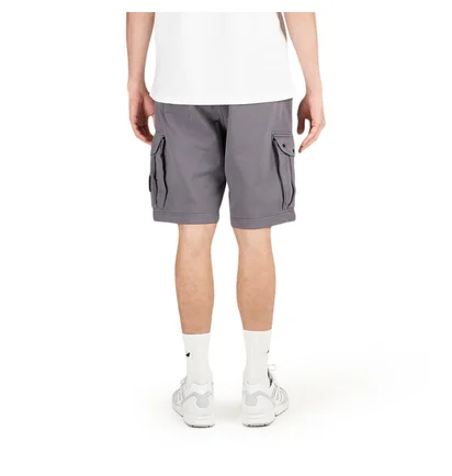 Stone Island Cotton Fleece Bermuda Cargo Shorts (Grau)