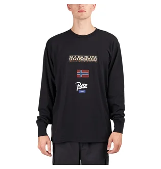 Napapijri x Patta Longsleeve Tee (Schwarz)
