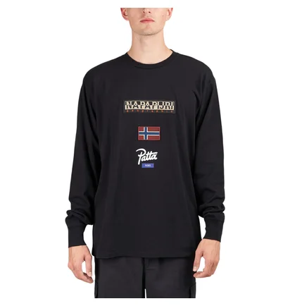 Napapijri x Patta Longsleeve Tee (Schwarz)