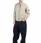 C.P. Company Organic Gabardine Full Zip Overshirt (Beige)