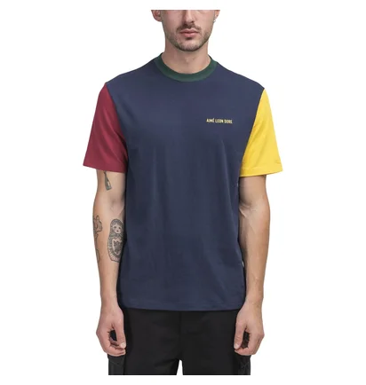 Aimé Leon Dore Color Blocked Logo Tee (Navy)