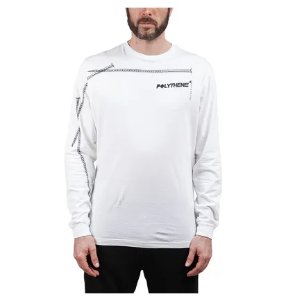 Polythene* Optics Nails Long Sleeve T-Shirt (Weiß)