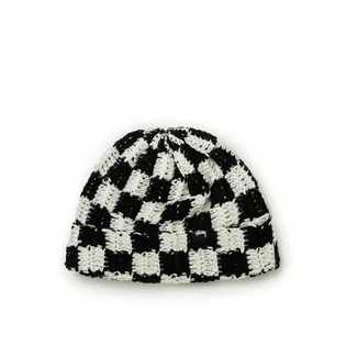 Stüssy Crochet Checker Beanie (Schwarz)