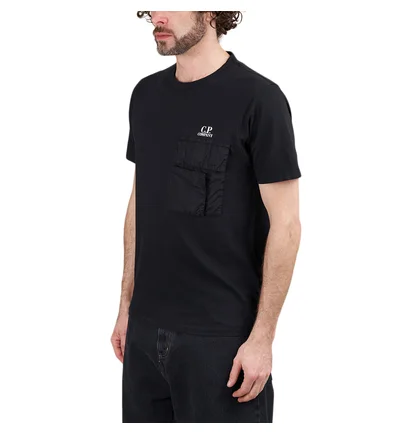 C.P. Company 20/1 Jersey Pocket T-Shirt (Schwarz)