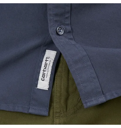 Carhartt WIP Longsleeve Bolton Shirt (Blau) – Carhartt WIP text_image_alt 6