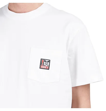 Obey Point Pocket T-Shirt (Weiß)