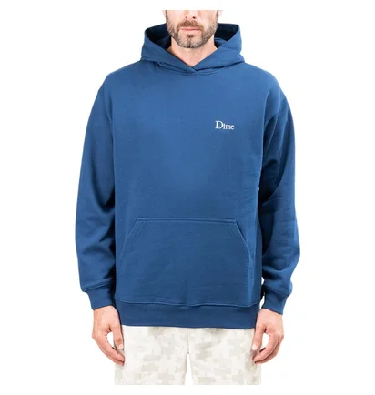 Dime Classic Small Logo Hoodie (Blau)