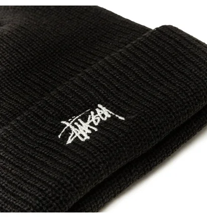 Stüssy Basic Cuff Beanie (Schwarz)
