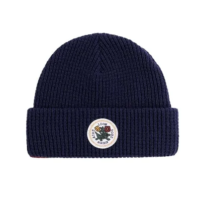 Aimé Leon Dore Waffle Knit Beanie (Navy)