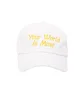 NASASEASONS Cap 'Your World Is Mine' (Weiß / Gelb)