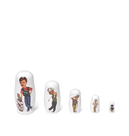 Metalwood Nesting Dolls (Weiss)