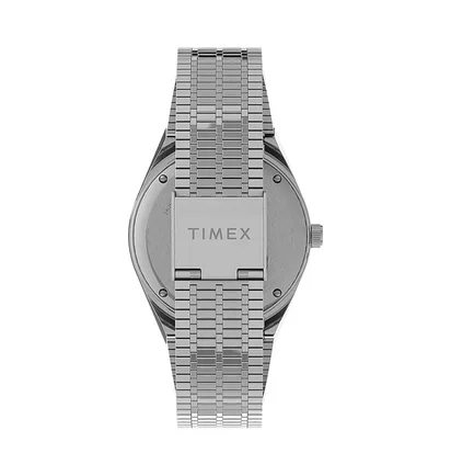 Timex Archive Q Timex Reissue 38mm Stainless Steel Bracelet (Silber / Schwarz)