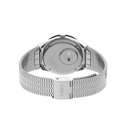 Timex Archive Q Timex Reissue 38mm Stainless Steel Bracelet (Silber / Schwarz)