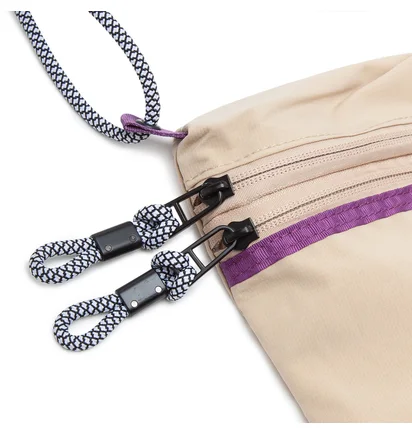 Taikan Sacoche Small Bag (Beige / Lila)