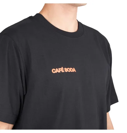 Café Soda Community T-Shirt (Schwarz / Orange)