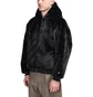 FR2 Fake Rabbit Fur Jacket (Schwarz)