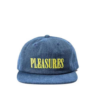 Pleasures Core Logo Denim Snapback (Blau)