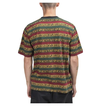 Stüssy Stripe Crew Tee (Multi)