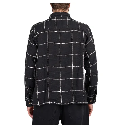 Obey Santo Woven Shirt (Schwarz / Weiß)