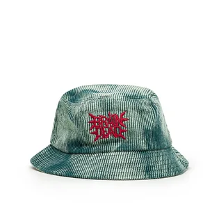 Brain Dead Spikey Bleached Cord Bucket Hat (Grün)