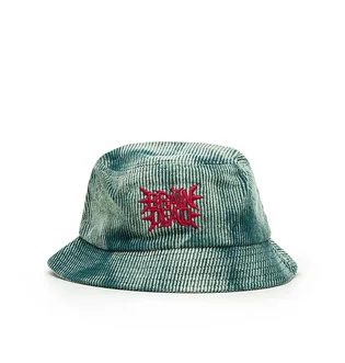 Brain Dead Spikey Bleached Cord Bucket Hat (Grün)