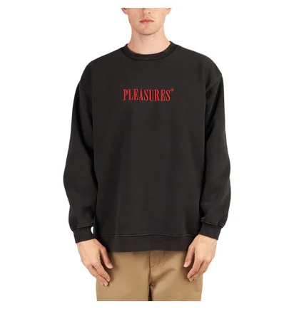 Pleasures Sour Washed Crewneck (Schwarz)