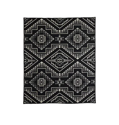 Pendleton Oxbow Blanket (Schwarz / Weiss)