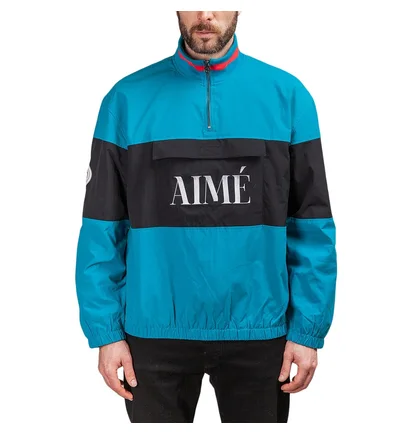 Aimé Leon Dore Nylon Quarter Zip Pullover (Türkis)