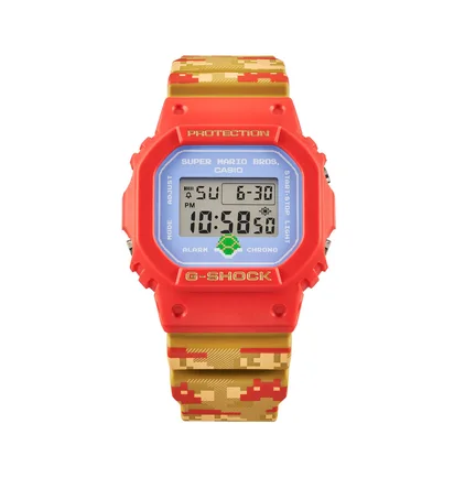 Casio x Super Mario G-Shock DW-5600SMB-4ER (Rot / Multi)
