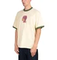 Brain Dead Mouthworm Short Sleeve Ringer Tee (Beige / Grün)