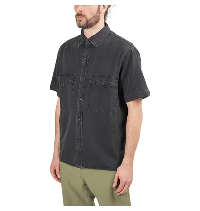 Edwin Big Shirt SS Sky Double Black Denim (Schwarz)