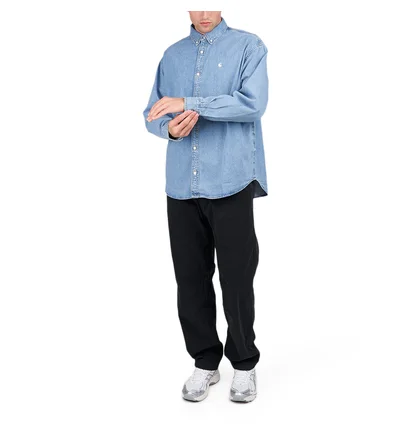Carhartt WIP L/S Lucas Shirt (Blau)