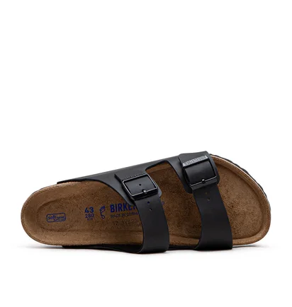 Birkenstock Arizona Soft Footbed Birko-Flor (Schwarz)