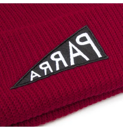 by Parra Mirrored Flag Logo Beanie (Dunkelrot)